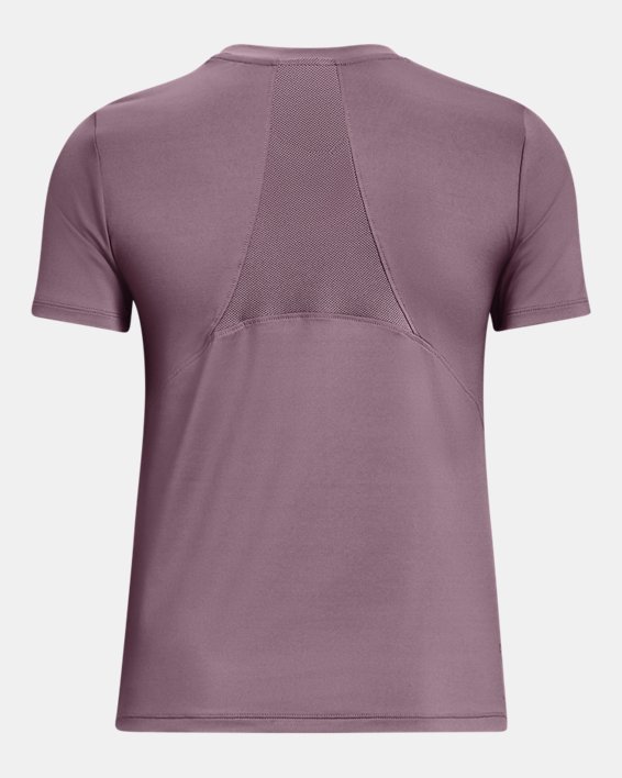 Women's UA RUSH™ Vent Short Sleeve in Purple image number 5
